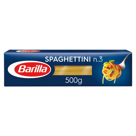 Barilla Längliche Pasta Barilla Hartweizen Pasta Spaghettini n. 3 – 8er Pack (8x500g) 8076809047838