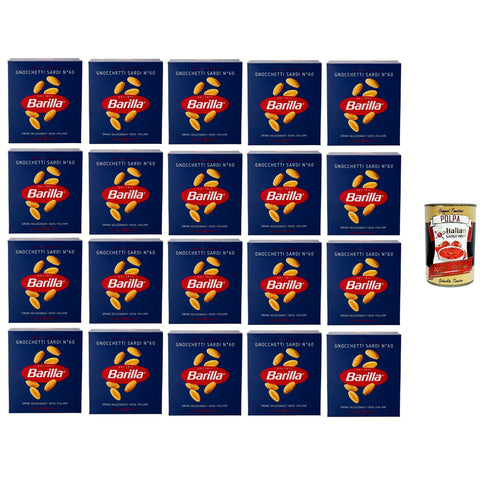 Barilla I Classici, Pasta Gnocchetti Sardi N.60 100% italienischer Weizen 20x500g Original italienisch