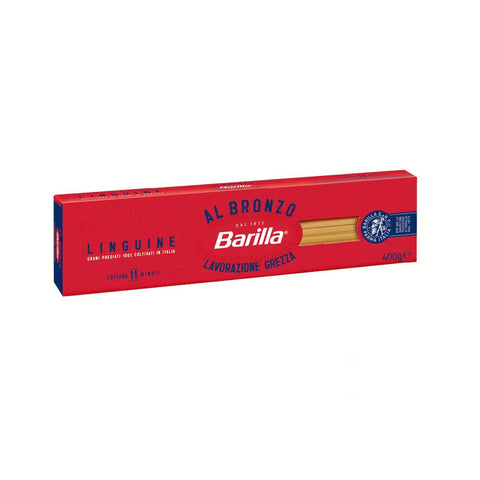Barilla Linguine al Bronzo Bronze Gezogene Pasta Rohe Verarbeitungsmethode 1x400g Original italienisch