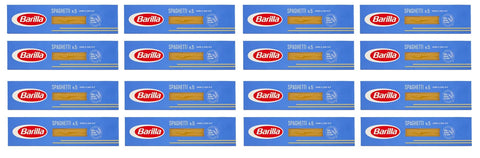 Barilla Längliche Pasta Barilla Pasta Nudeln Spaghetti n. 5, 16er Pack (16 x 500g)