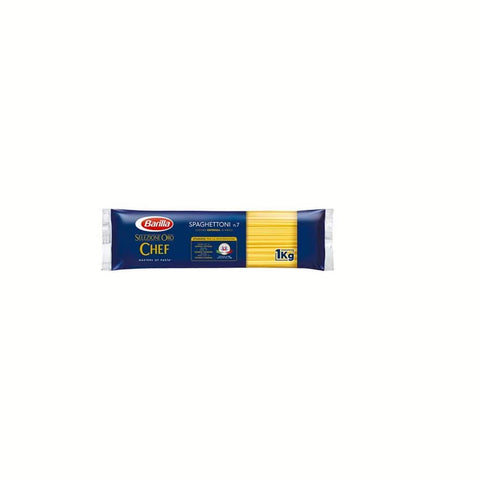 Barilla Längliche Pasta Barilla Pasta Selezione Oro Chef Spaghettoni n° 7 Italienische lange Pasta Längliche Pasta 1Kg Packung Original italienisch