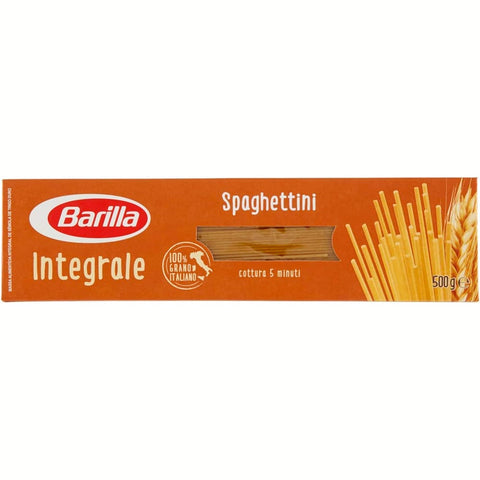 Barilla Längliche Pasta Barilla Pasta spaghettini integrali Vollkorn 100% italienisch Nudeln 500 g Längliche Pasta Original 8076809539821