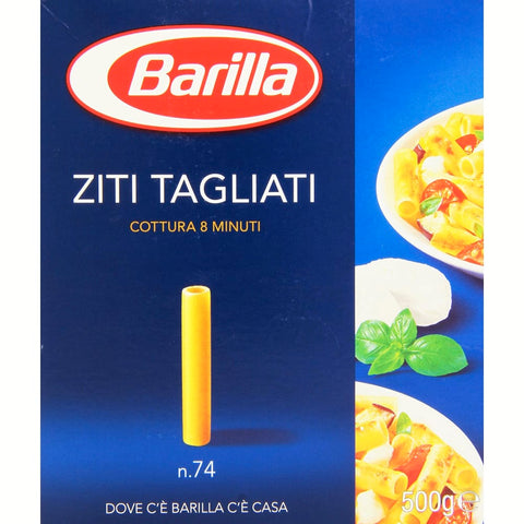 Barilla Längliche Pasta Barilla Pasta Ziti tagliati Nr. 74 italienisch Nudeln 500 g pack Längliche Pasta Original 8076809525251