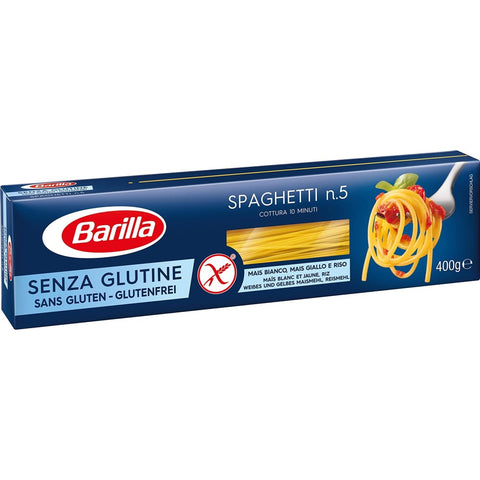 Barilla Längliche Pasta Barilla Spagetti Glutenfrei 400 g (Pack of 4) Längliche Pasta italienisch Original 8076809545440