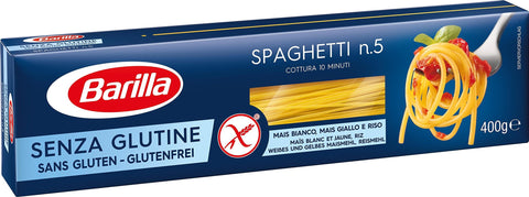 Barilla Längliche Pasta Barilla Spagetti -Glutenfrei- 400g (Pack of 4) 8076809545440