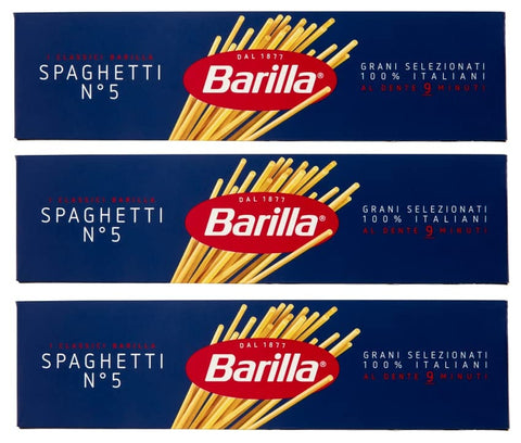 Barilla Längliche Pasta Barilla - Spaghetti n.5 3er Pack (3x500g)