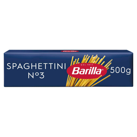 Barilla Längliche Pasta Barilla Spaghettini n.3 (500g) - 5er Pack of 500 g - [2,5 Kg] 3665816024885