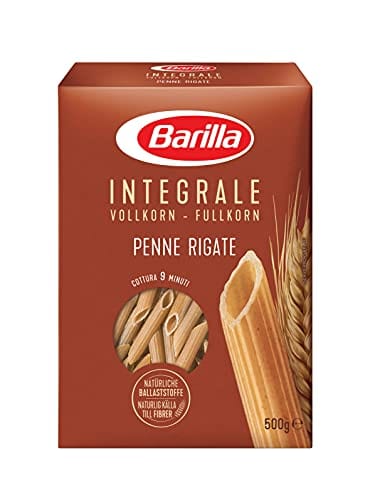 Barilla Längliche Pasta Barilla Vollkorn Pasta Penne Rigate Integrale – 6er Pack (6 x 500g) 8076809529433
