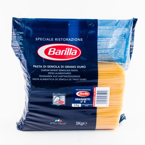 Barilla Längliche Pasta Pasta Barilla Spaghetti Ristorante Nr. 5 italienisch Nudeln 5 kg pack 8076809533058