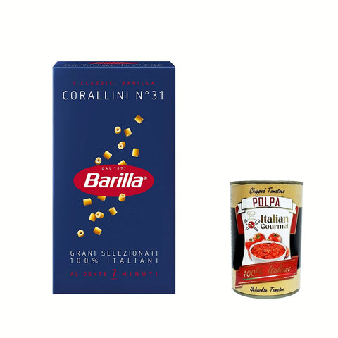 Barilla Pasta Corallini Nr. 31 italienisch Nudeln pack 500 g 20x italienisch Original + kostenlos polpa 400 g