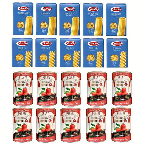 Barilla Pasta Rigatoni Nr. 89 Nudeln 500 g pack + 5x Barilla Fusilli Nr. 98 Nudelgerichte italienisch Original