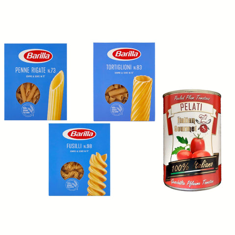 Barilla TESTPAKET Pasta Penne rigate Tortiglioni Fusilli 3x500g Original italienisch