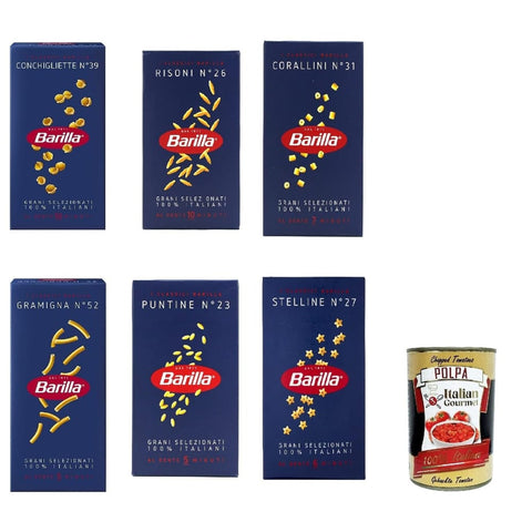 Barilla Nudeln & Pasta Barilla Pasta pastina risoni, conchigliette, corallini, gramigna, puntine, stellline 6x 500 g testpaket italian nudeln italienisch Original 8076800315318