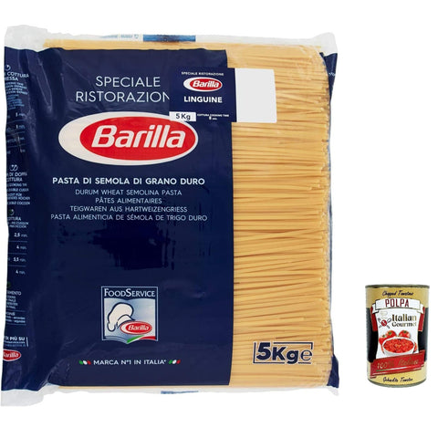 Barilla Pasta Barilla Linguine Ristorante Nr. 98 italienisch Nudeln pack 5 kg italienisch Original + kostenlos polpa