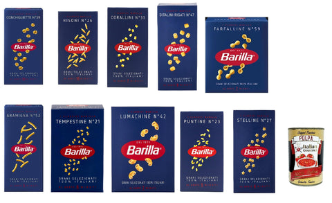 Barilla Nudeln & Pasta Pasta best short pasta 10x 500g testpaket italian nudeln + Italian Gourmet polpa 400g 8076800315394