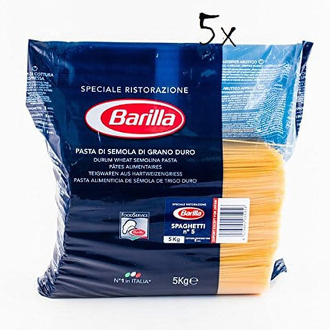 Barilla Pasta Barilla Pasta Spaghetti Ristorante Nr. 5 italienisch Nudeln 5 kg pack 5x Original italienisch 8076809533058