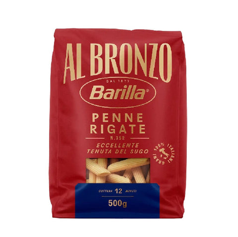 Barilla pasta Barilla Penne Rigate al Bronzo Bronze Gezogene Pasta 500gr