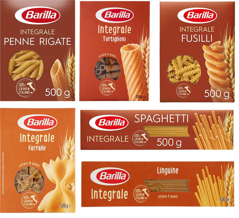 Barilla Pasta Testpaket Barilla pasta integrale Vollkorn italienisch Nudeln 500g (6 x 500g) 8076809531177