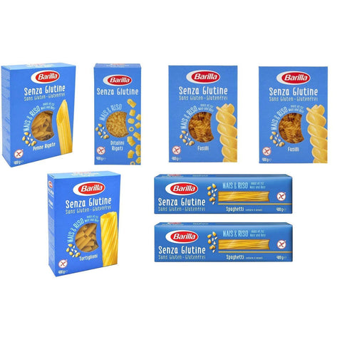 Barilla TESTPAKET senza Glutine Glutenfrei pasta nudeln 7x400g Original italienisch
