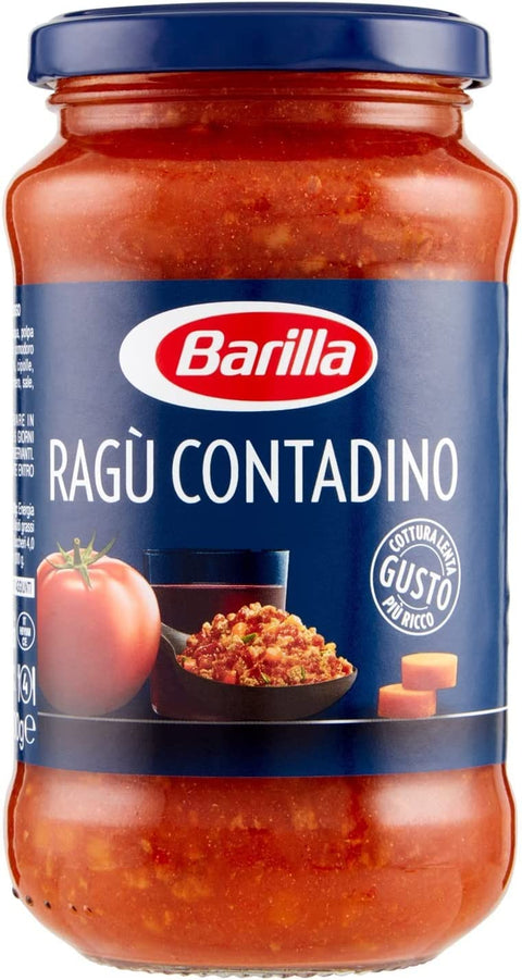 Barilla Pastasaucen 12x Barilla Ragù Contadino Pastasaucen tomatensauce mit Rotwein 400g aus italien 8076809525244