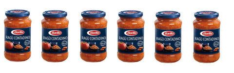 Barilla Pastasaucen 6x Barilla ragu ragù alla contadino tomatensauce mit Rotwein 400g aus italien 8076809525244