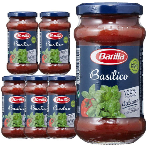 Barilla Pastasaucen Barilla Pastasauce Basilico - Basilikum-Sauce 6er Pack (6x400g) Original italienisch 8076809035293