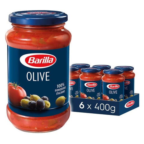 Barilla Pastasaucen Barilla Pastasauce Olive – Sauce mit Oliven 6er Pack (6x400g) 8076809035477
