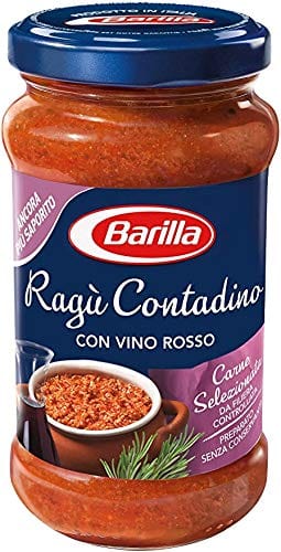 Barilla Pastasaucen Barilla Ragù Contadino Pastasaucen tomatensauce mit Rotwein 400g aus italien 8076809525244