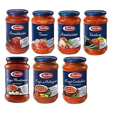 Barilla Pastasaucen TESTPAKET Barilla Pastasauce tomatensauce 7 x 400g aus italien 8076809525220