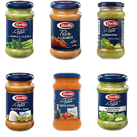 Barilla Testpaket Pesto Genovese Calabrese ricotta e noci rosso rucola basilico italienisch Original