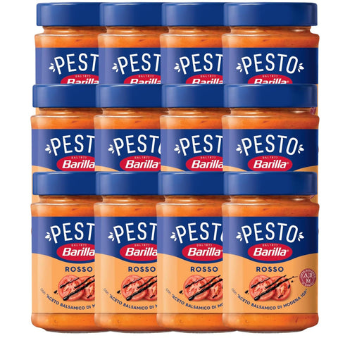Barilla Pesto Rosso (12 x 200 g) italienisch Original