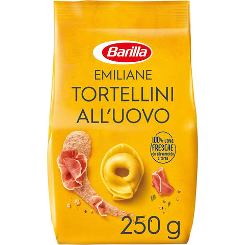 Barilla Emiliane Tortellini Prosciutto Crudo italienisches Ei getrocknete Pasta mit Schinken Gr.250 1 Stk Original italienisch