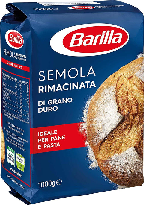 Barilla Weizen 12x Barilla Semola Di Grano Duro Rimacinata Hartweizengries 1kg 8076809538985