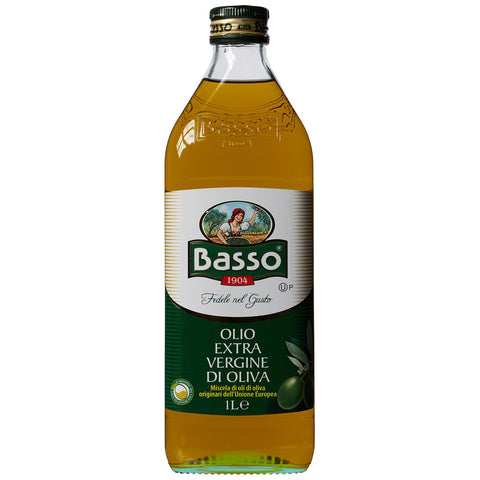 Basso Ital. natives Olivenöl extra kaltgepresst, 2er Pack (2 x 1 l) italienisch Original