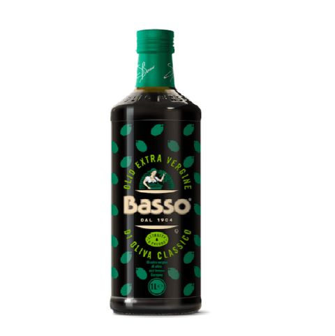 Basso Olivenöl Basso olio extravergine di oliva classico klassisches kaltgepresstes natives Olivenöl extra 1L 8004123000222