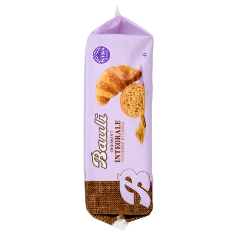 Bauli Abgepackte Gebäckstücke 12x Bauli Cornetti con Farina Integrale e Zucchero di Canna Grezzo Croissant mit Vollkornmehl und Rohrohrzucker Packung à 222g, Jede Packung enthält 6 Croissants à 37g 12x Original italienisch 8001720644248