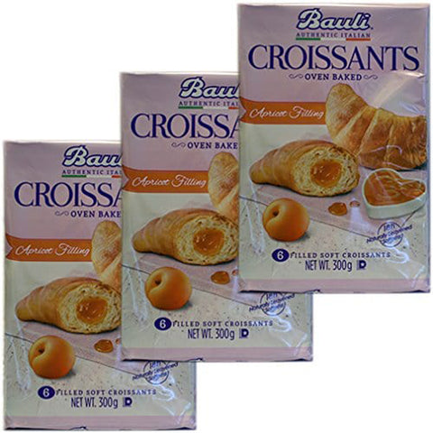 Bauli Albicocca 'Croissants mit Aprikosenfüllung', 6 Stck 3x Original italienisch Gebäck