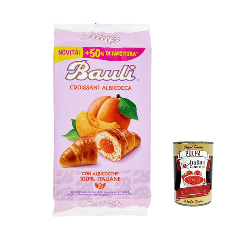 Bauli Cornetti Albicocca Croissant Aprikose brioche kuchen 100% Italienische Aprikosen (6 x 50 g) 300 g italienisch Original