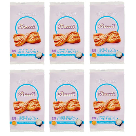 Bauli Treccia Tradizionale Blätterteigzopf Zopf Traditionell Packung à, Jede Packung enthält 6 Zopf à 6x240g Original italienisch Gebäck