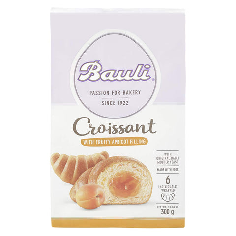 Bauli Croissant mit Aprikosenfüllung, 4er Pack 24x50g Original italienisch Gebäck