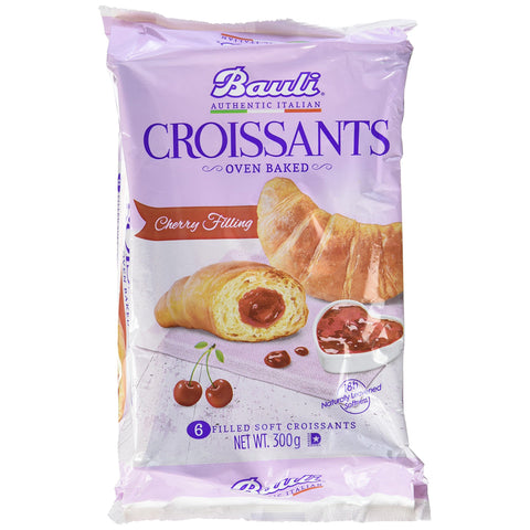 Bauli Croissant mit Kirschfüllung, 4er Pack 24x50g Original italienisch Gebäck