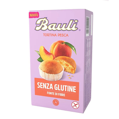 Bauli Brot auli Tortina alla Pesca senza glutine glutenfreie Pfirsichtarte 140g (4 Stück)