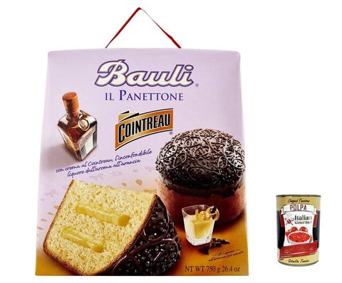 Bauli Brot & Backwaren 4x Bauli Panettone Cointreau con crema di liquore all’arancia Weihnachtssüßigkeiten mit Orangenlikörcreme 750g 8001720424925