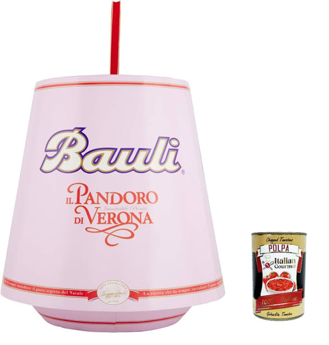 Bauli Brot & Backwaren Bauli Il Pandoro di Verona Tradizionale weich pandoro mit Puderzucker 1kg + Italian gourmet polpa 400g 8001720011033