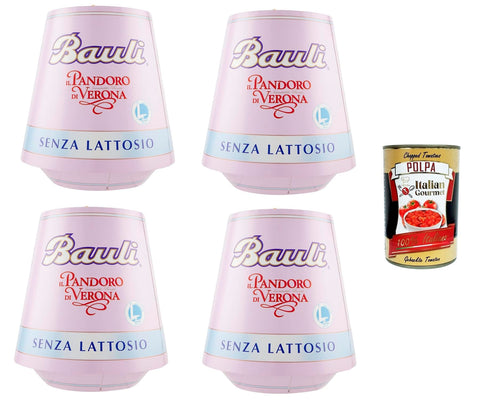 Bauli Brot & Backwaren Bauli Pandoro di Verona Senza Lattosio Pandoro di Verona laktosefrei 4x700gr + Italian Gourmet polpa 400g 8001720415831