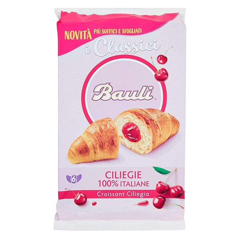 Bauli Ciliegia 'Croissants mit Kirschfüllung', 6 Stck 3x Original italienisch Desserts