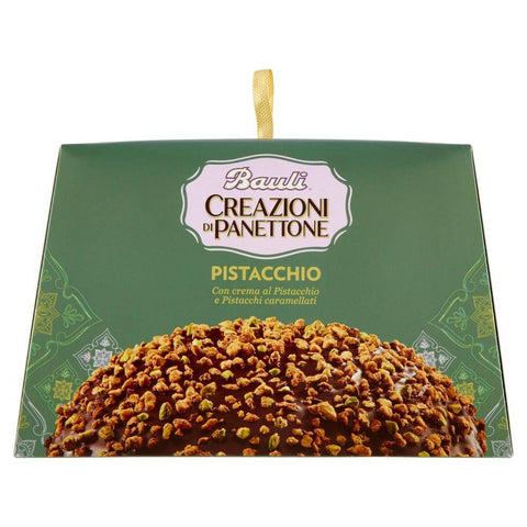 Bauli Desserts 3x Bauli creazioni di panettone pistacchio mit Pistaziencreme und karamellisierten Pistazien 750g 8001720415442