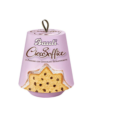Bauli Pandoro CiocoSoffice mit Schokoladentropfen und Puderzucker 750g italienisch Original