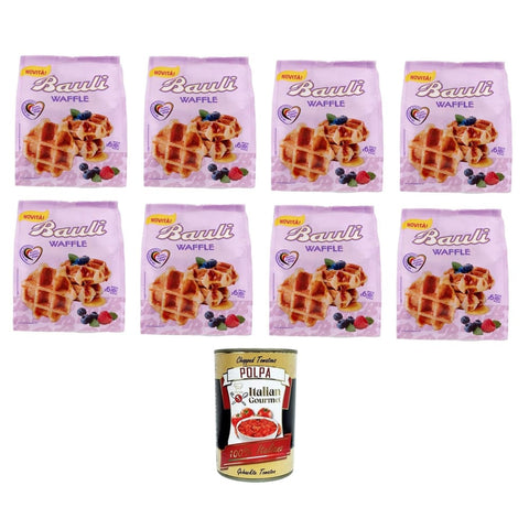 Bauli Kaubonbons Bauli Waffle 8x 210gr Packung mit 6 Stück Original italienisch inkl. Italian Gourmet Polpa 400g 8001720642374