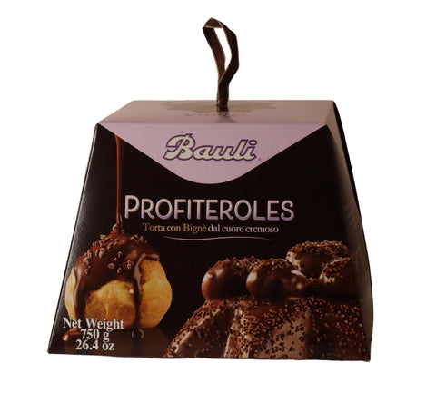 Bauli Kuchen & Torten Bauli Pandoro Profiteroles mit Schokolade, italienischer Hefekuchen für Weihnachten, Weihnachtskuchen, Gebäck, 750g 8001720313090